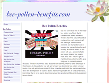 Tablet Screenshot of bee-pollen-benefits.com
